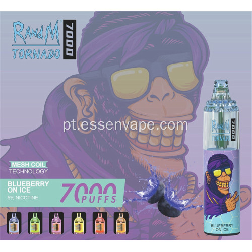 Preço de atacado Randm Tornado 7000puffs Vape descartável